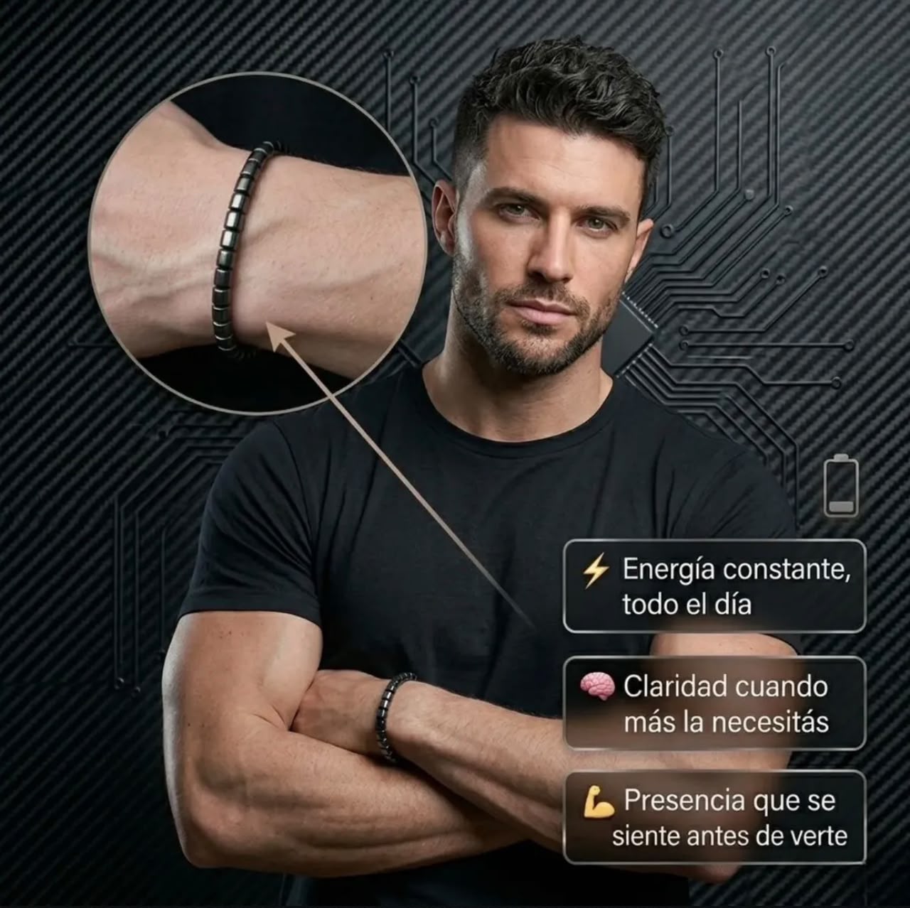 Pulsera Hematita