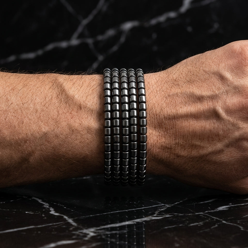 Pack de cinco pulseras Hematia