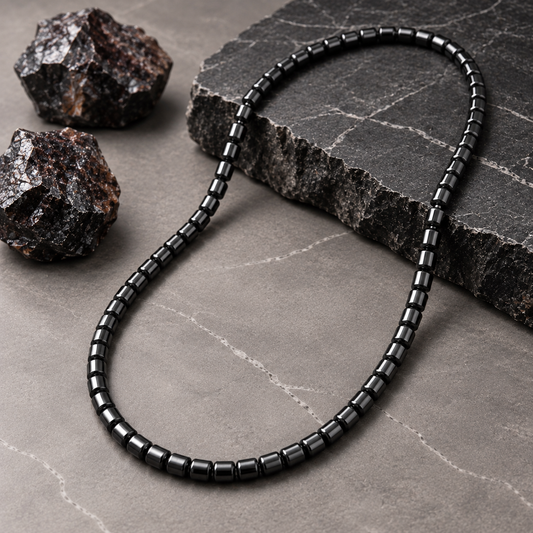 HEMATIA Collar de Hematita « Energía y Protección