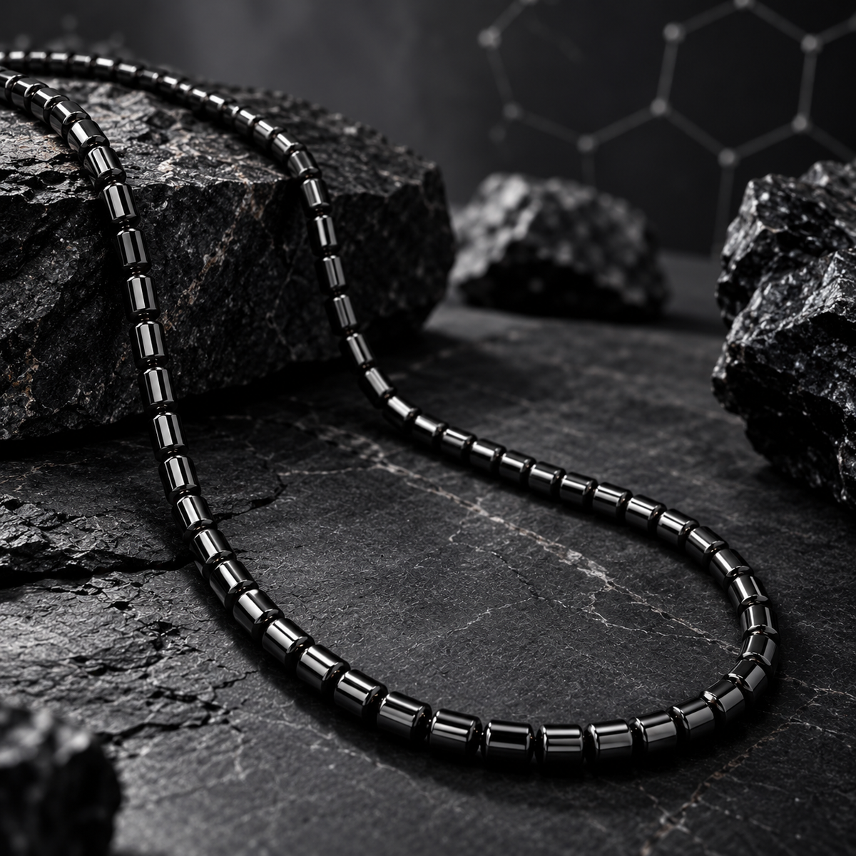 HEMATIA Collar de Hematita « Energía y Protección