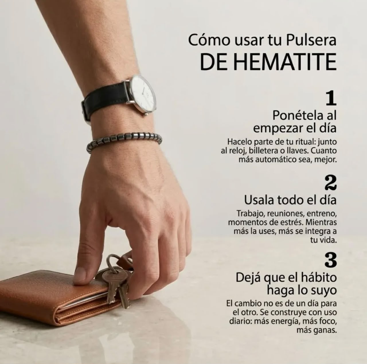 Pulsera Hematita